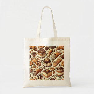Gebäck & Dessert Print Basic Tote Bag Tragetasche