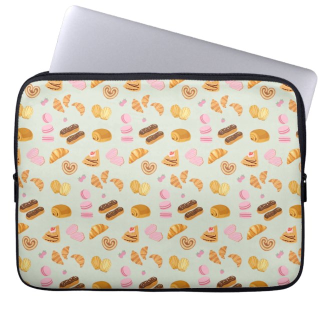 Gebäck in Paris Laptopschutzhülle (Vorderseite)