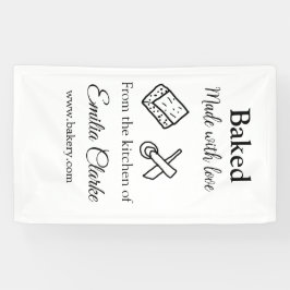 Gebacken mit Liebe Bäckerei Unternehmen hinzufügen Banner