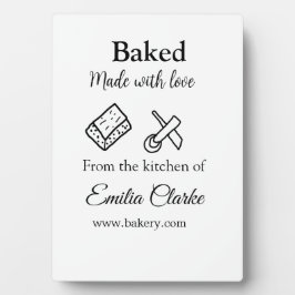 Gebacken mit Liebe Bäckerei Unternehmen hinzufügen Fotoplatte