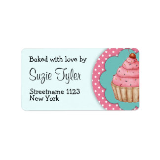 Gebacken mit Liebe - Etiketten Adressaufkleber