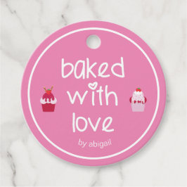 Gebacken mit Liebe - Niedliche Erdbeeren Geschenkanhänger