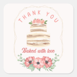 Gebacken mit Liebe Wedding Cake Sticker