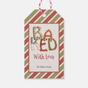 Gebacken mit Liebe Weihnachtsgeschenke Tags Geschenkanhänger