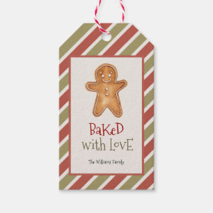 Gebacken mit Liebe Weihnachtsgeschenke Tags Geschenkanhänger