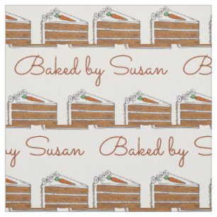 Gebacken mit Personalisiertem Karottenkuchen Stoff