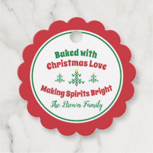 Gebacken mit Weihnachten Liebe - Weihnachtsbaum Geschenkanhänger