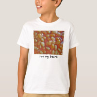Gebackene Bohnen-Liebe meine Bohnen-T-Shirt Kinder