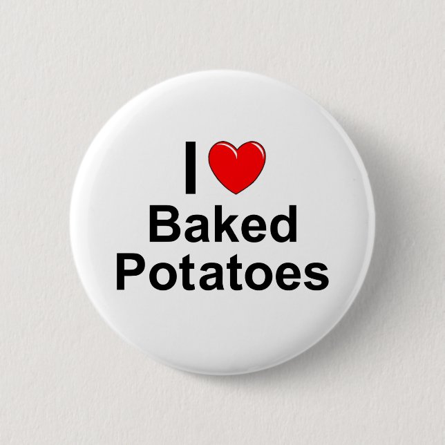 Gebackene Kartoffeln Button (Vorderseite)