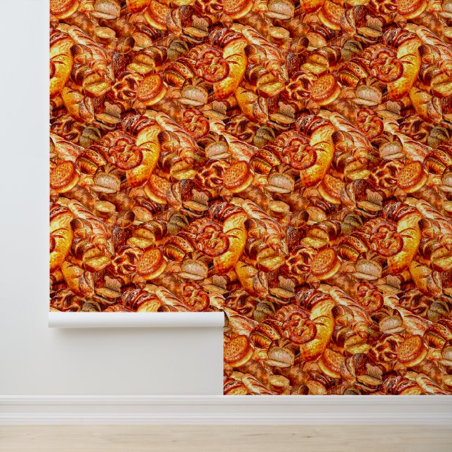 Gebackenes Brotmuster Tapete (Anwendung)