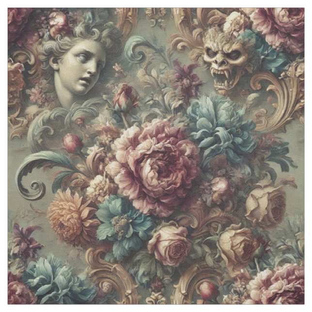 Gebärdener Zorn - Gothic Statement Tile Stoff (Muster)