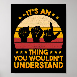 Gebärdenes Bewusstsein für Sprache und Asyl 1 Poster