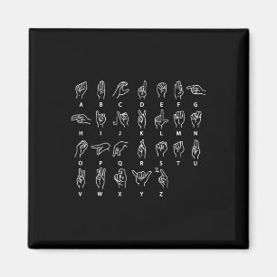 Gebärdensprachalphabet Gehörlos Taubstumm Gebärden Magnet