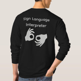 Gebärdensprachdolmetscher Langarm T-Shirt