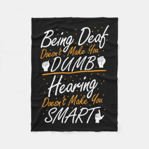 Gebärdensprache - Asl Deaf Pride Fleecedecke