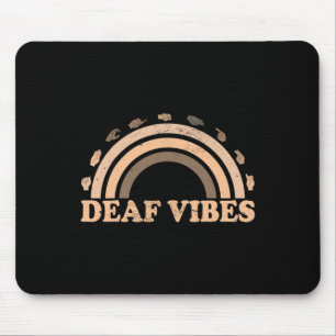 Gebärdensprache Asl Hand Gesture Deaf Vibes Awaren Mousepad