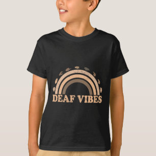 Gebärdensprache Asl Hand Gesture Deaf Vibes Awaren T-Shirt