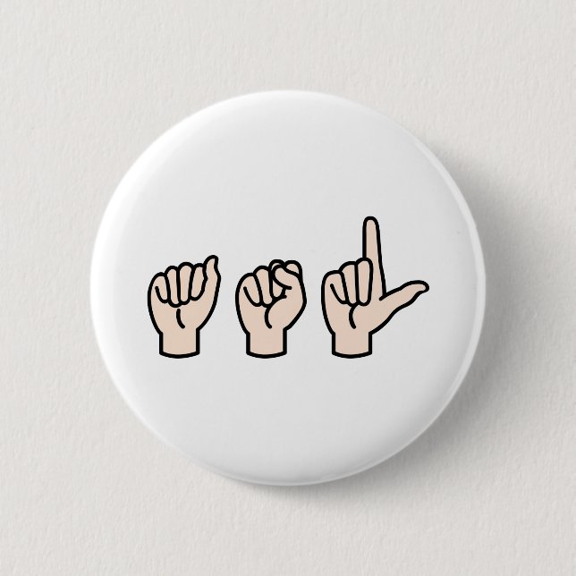 Gebärdensprache Button (Vorderseite)
