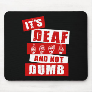 Gebärdensprache Gehörlos Bewusstsein Hand Talk Asl Mousepad