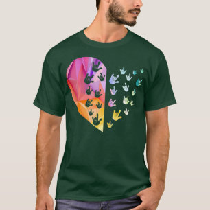 Gebärdensprache Herz ASL Geschenk Deaf Geschenk AS T-Shirt