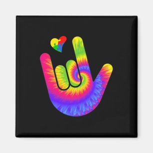 Gebärdensprache Liebe ASL Hand Autismus-Bewusstsei Magnet