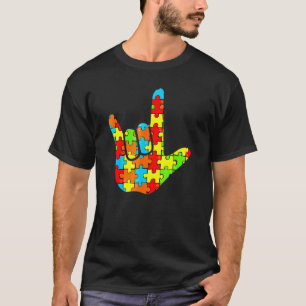 Gebärdensprache Liebeszeichen La Nguage Autismus-B T-Shirt