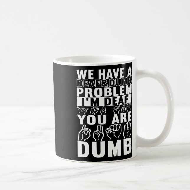 Gebärdensprache - Taubenbewusstsein 16 Kaffeetasse (Rechts)