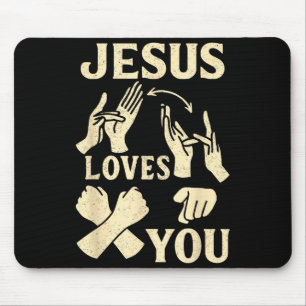 Gebärdensprachlehrer Amerikanische Gebärdensprache Mousepad