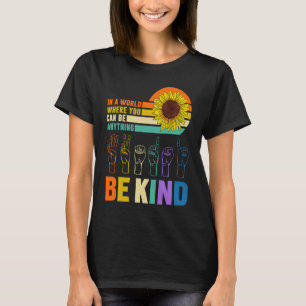 Gebärdensprachlehrer Gebärdensprache Taub Hand Hör T-Shirt