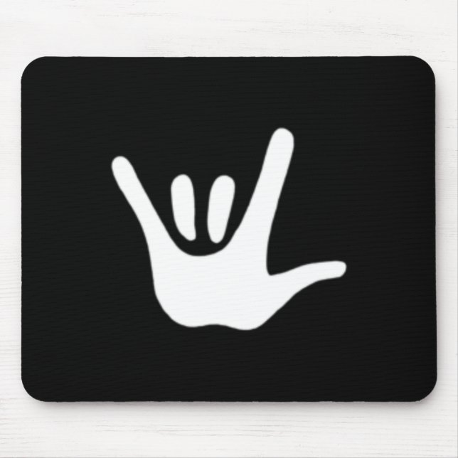 Gebärdensprachliche Liebe als tiefes Bewusstsein Mousepad (Vorne)