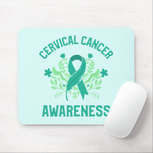 Gebärmutterhalskrebs-Bewusstsein Blumenkohl Aquama Mousepad