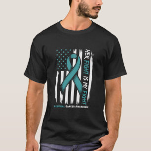 Gebärmutterhalskrebs-Bewusstseins-Schleife, Famili T-Shirt