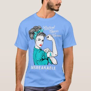 Gebärmutterhalskrebs Krieger Unzerbrechliches T-Sh T-Shirt