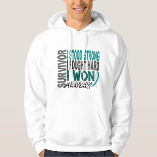 Gebärmutterkrebs des Überlebend-4 Hoodie
