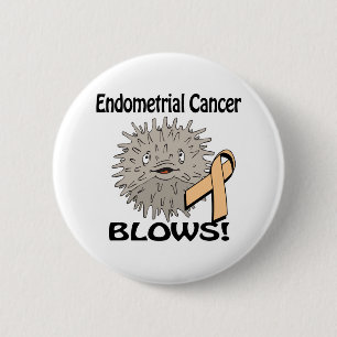 Gebärmutterkrebs erhöht das Bewusstseinsdesign Button