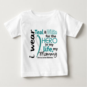Gebärmutterkrebs für meinen Held meine Mama 2 Baby T-shirt