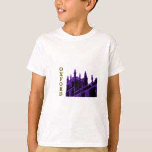 Gebäude 1986 Oxfords England windt sich lila T-Shirt