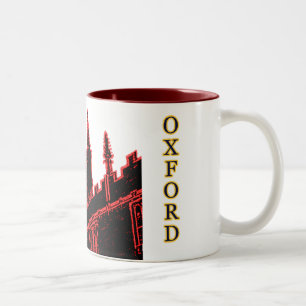 Gebäude 1986 Oxfords England windt sich Rot Zweifarbige Tasse