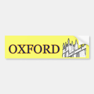 Gebäude 1986 Oxfords England windt sich Weiß Autoaufkleber