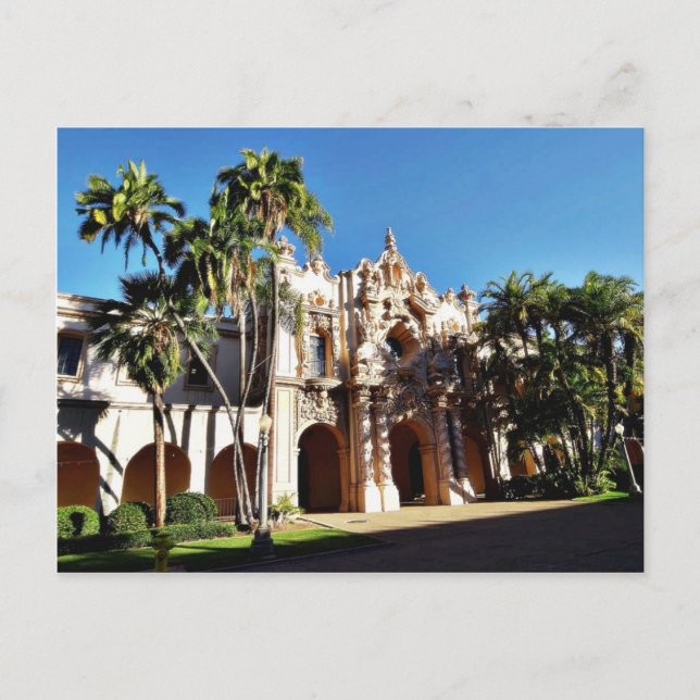 Gebäude am Prado in Balboa Park San Diego Postkarte (Vorderseite)