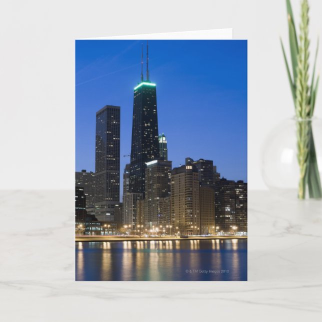 Gebäude am Ufer des Chicagoer Sees 2 Karte (Vorderseite)