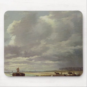 Gebäude-Arbeit über eine Bahnlinie, 1871 Mousepad