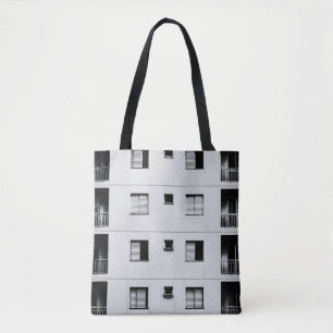 Gebäude aus Weißbeton Tasche