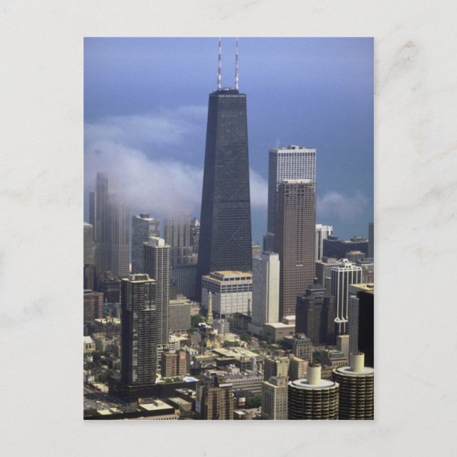 Gebäude, Aussicht vom Sears Tower, Chicago, Postkarte (Vorderseite)
