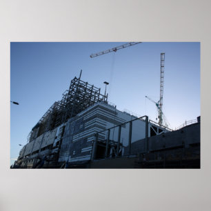 Gebäude-Bau-Pflanze/Standort-Plakat/Druck Poster