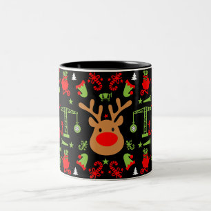 Gebäude Bau Weihnachten Zweifarbige Tasse