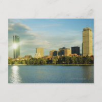 Gebäude bei Sonnenuntergang, John Hancock Tower, B