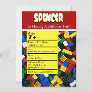 Gebäude Birthday Party Einladung