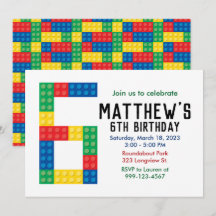 Gebäude Block-Party Einladung für das 6. Party