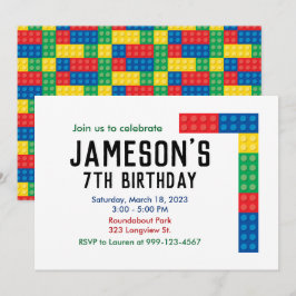 Gebäude Block-Party Einladung für das 7. Party